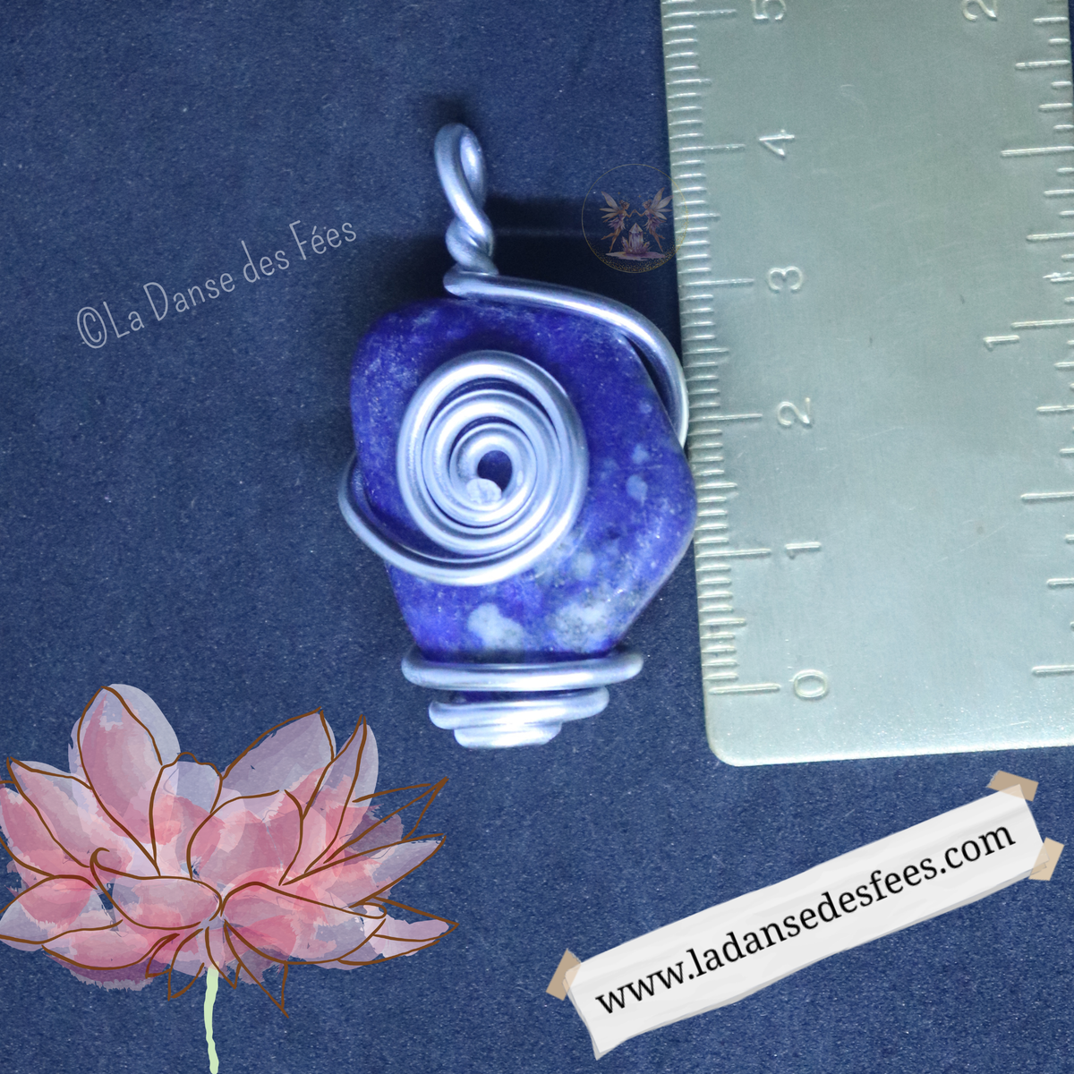 Pendentif de Sodalite
