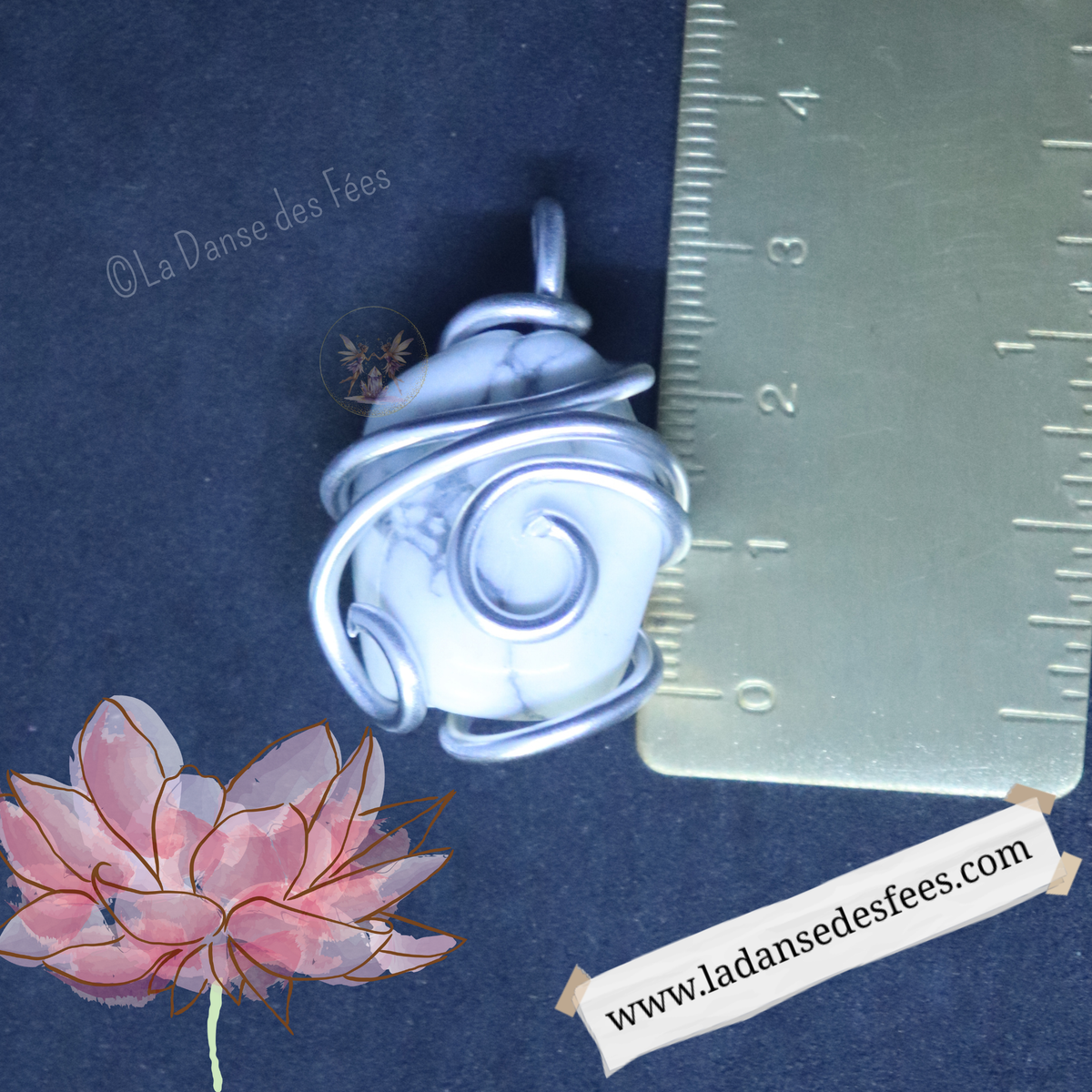 Pendentif d’Howlite