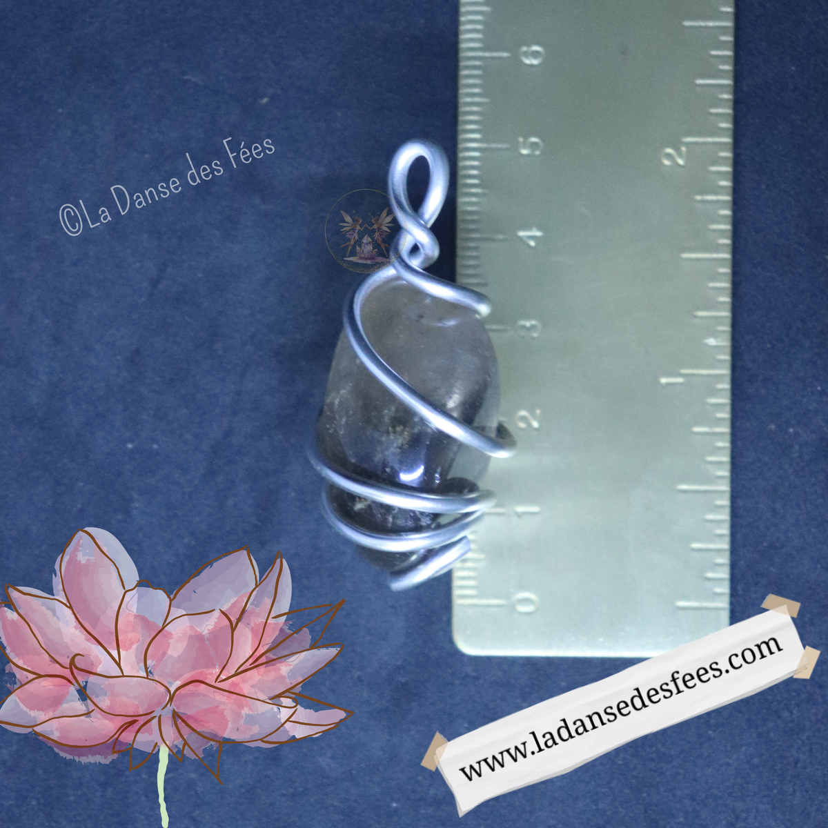 Pendentif de Quartz Fumé