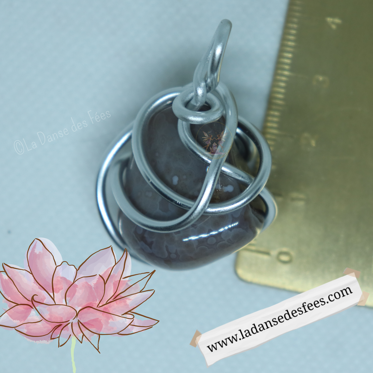 Pendentif d’Agate du Botswana